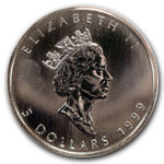 $5 Canadian Silver Maple Leaf Coins Available from Seven Start Enterprises